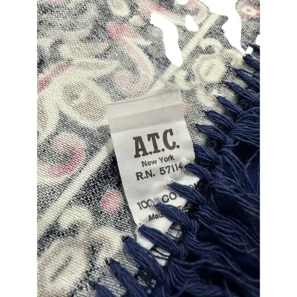 RARE Vintage ATC New York RN: 57114 Tapestry Wall Hanging Ship Scene - Picture 3 of 4